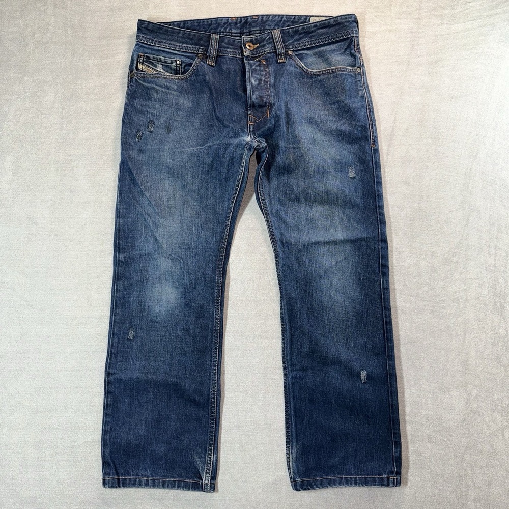 Diesel SAFADO‎ Jeans Men 31x26 Regular Slim Straight Leg Distressed Button Fly